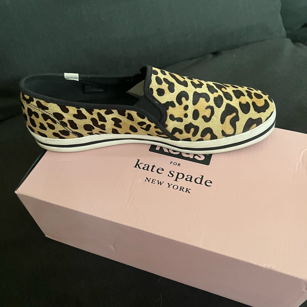 ♠️ Kate Spade ♠️ Keds Double Decker Leopard Pony Tan! Size 11W